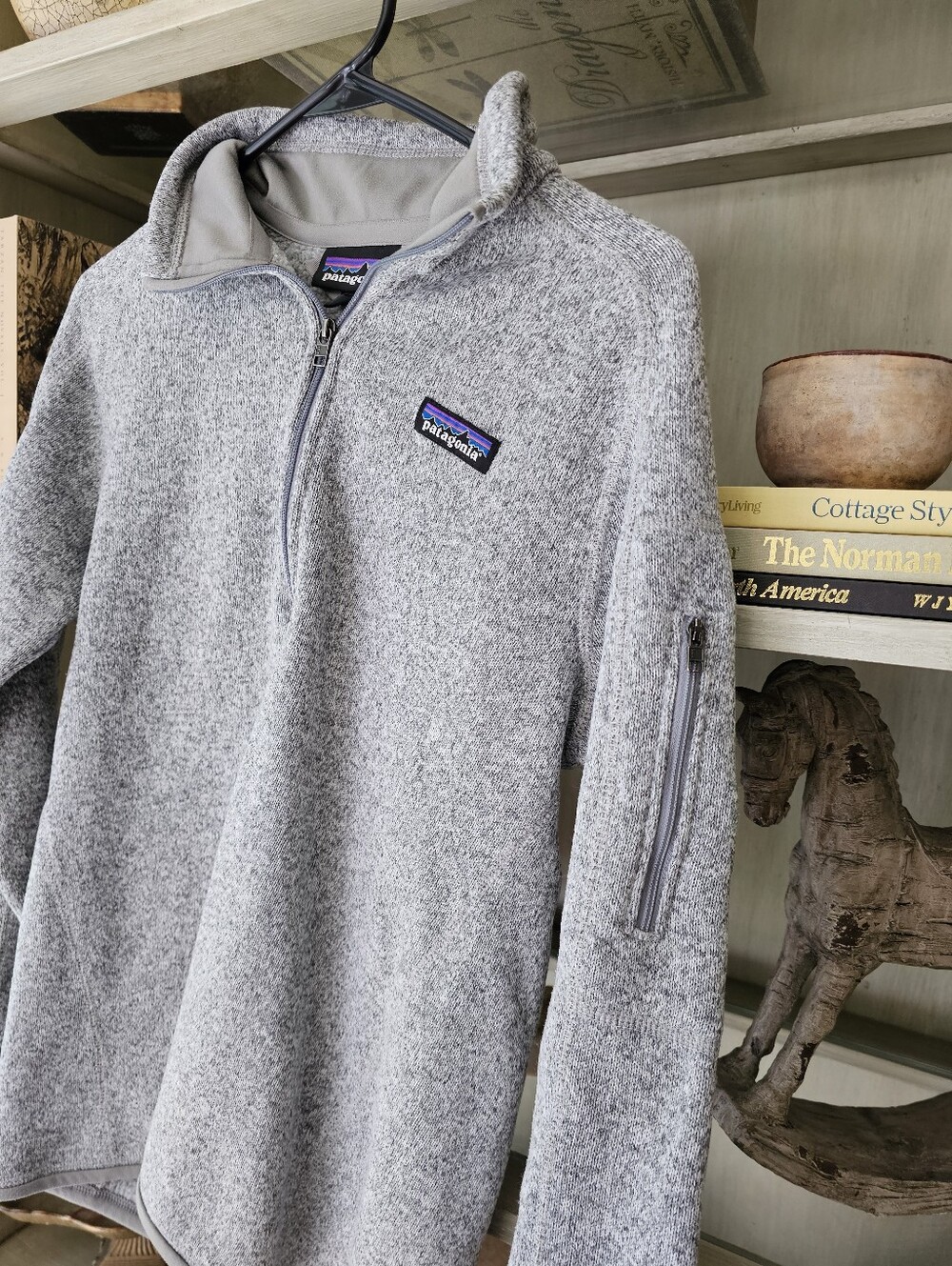 Patagonia Half Zip Fleece Heather Gray Better Sweater - Picture 4 of 12